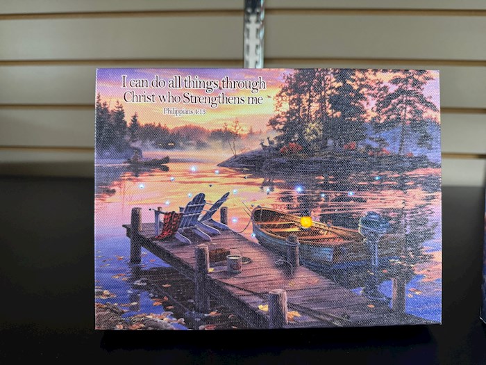 Glow Decor 350417 Morning Paradise-LED Tabletop with Timer Mini Canvas - 8 x 6 in.