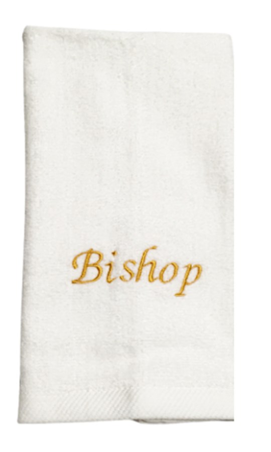 Gods Life Publishing 351544 Bishop Towel, White