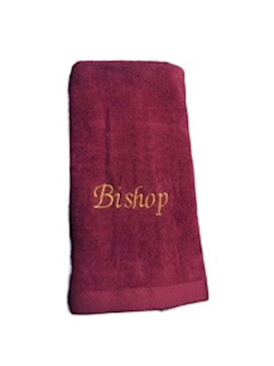 Gods Life Publishing 351547 Bishop Towel, Burgundy