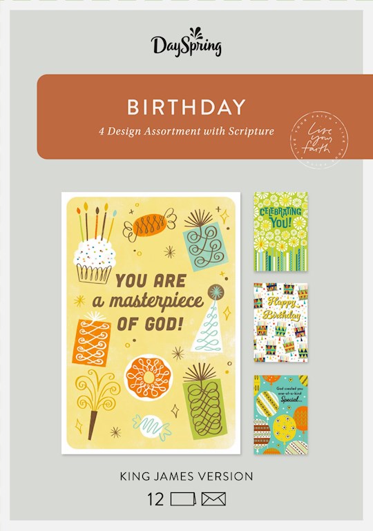 351619 Boxed Birthday KJV Card - Box of 12