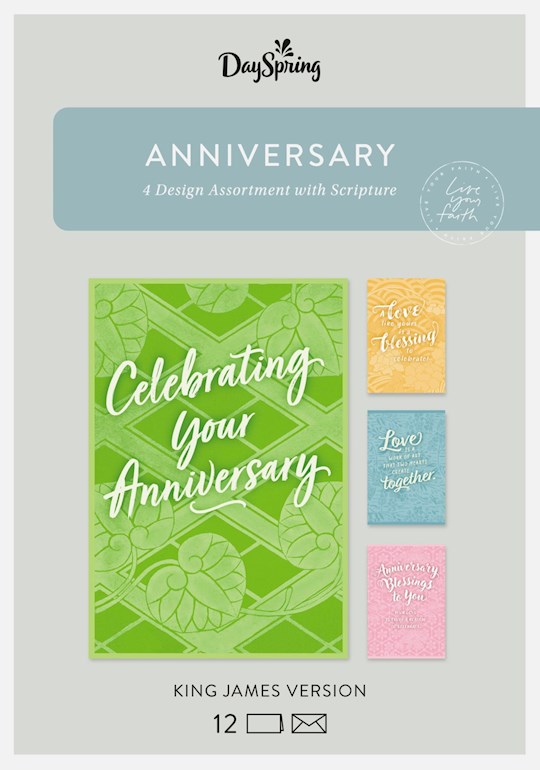 351623 Boxed Anniversary KJV Card - Box of 12