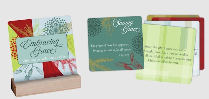Christ To All 352105 Embracing Grace-16 Christmas Cards & Stand Gift Set