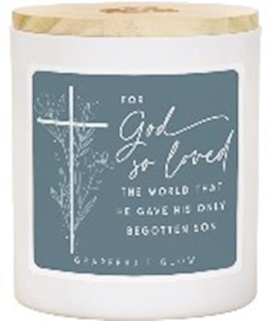 359399 God So Loved-Grapefruit Glow Scent Candle