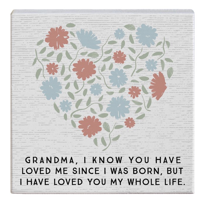 359424 Gift-a-Block-Loved You Whole Life - 5.25 x 5.25 in.
