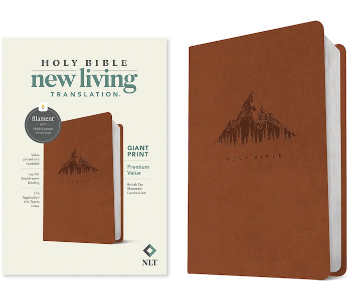 397446 NLT Giant Print Premium Value Holy Bible Filament Enabled Edition-British