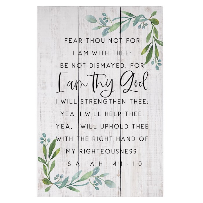 359491 Fear Thou Not Rustic Pallet - 10.75 x 16 in.