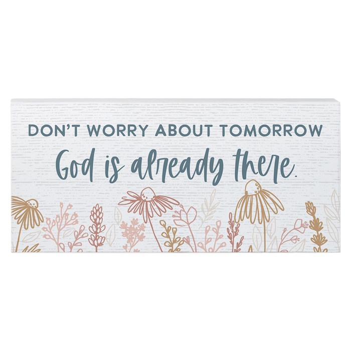 359509 Worry Tomorrow Inspire Board - 12 x 5.5 in.