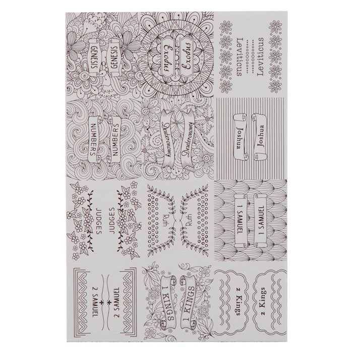 397621 Colorable Old &   Testament Peel & Stick Indexing Bible Tabs - Style 2