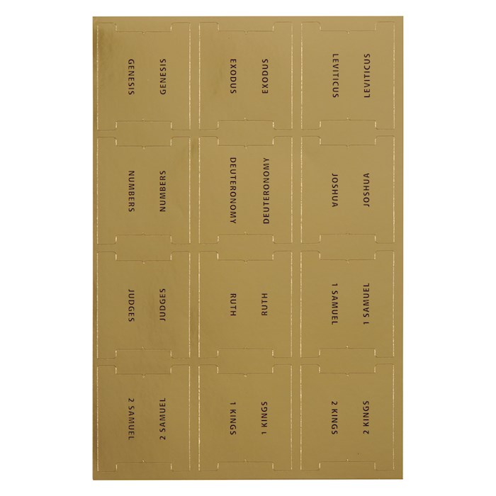 397627 Gold Old &   Testament Peel & Stick Indexing Bible Tabs