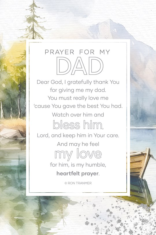 398831 Everyday-Prayer for My Dad Plaque - 6 x 9 in.