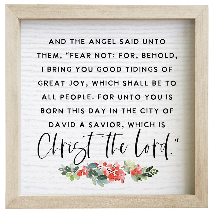 359759 Christ The Lord Holly Rustic Frame - 10 x 10 in.
