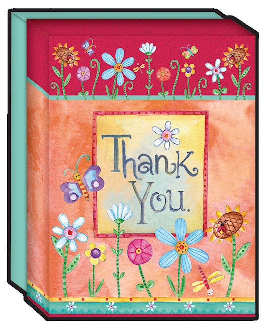 Crown Point Graphics 359831 Blank-Full Color-Sweet Words & Thank You Note Card - Box of 15