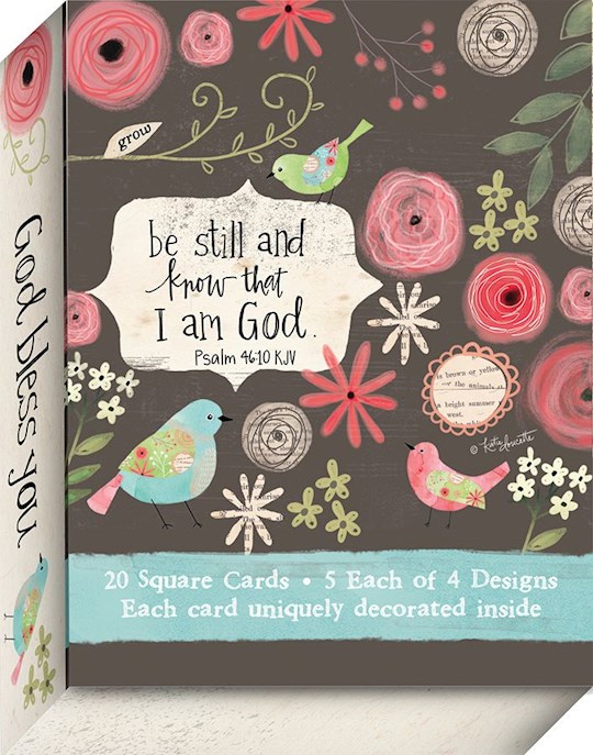 Crown Point Graphics 359837 Blank-Square-God Bless You Note Card - Pack of 20
