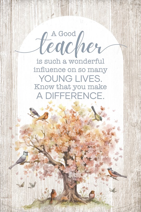39928X Mini Blessings-A Good Teacher Wall Plaque - 4 x 6 in.