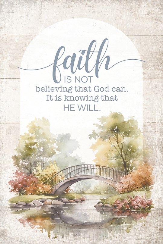 399293 Mini Blessings-Faith Is Not Wall Plaque - 4 x 6 in.