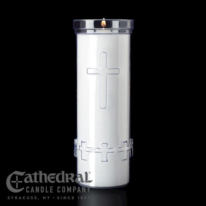406644 Divine Presence Sanctuary Lights with Unbreakable Clear Plastic - 7 Day - Pack of 24