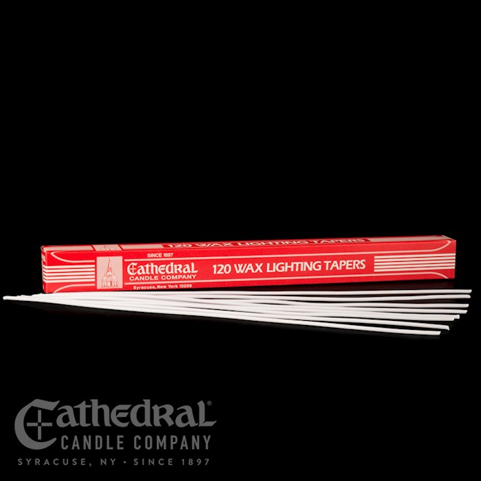 Wax Lighting Tapers - 0.125 x 16 in. - Pack of 120