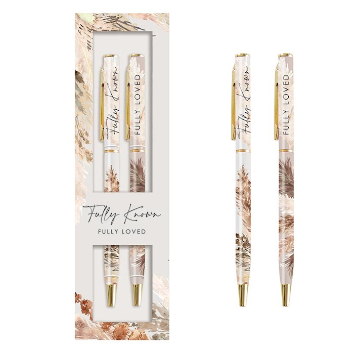407508 Fully Known Fully Loved Pen Set - Set of 2