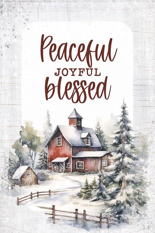 407561 Mini Blessings-Peaceful Joyful Blessed Wall Plaque - 4 x 6 in.
