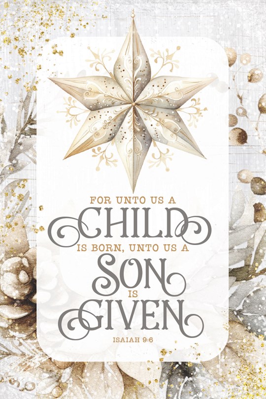 407565 Mini Blessings for Unto Us A Child Wall Plaque - 4 x 6 in.