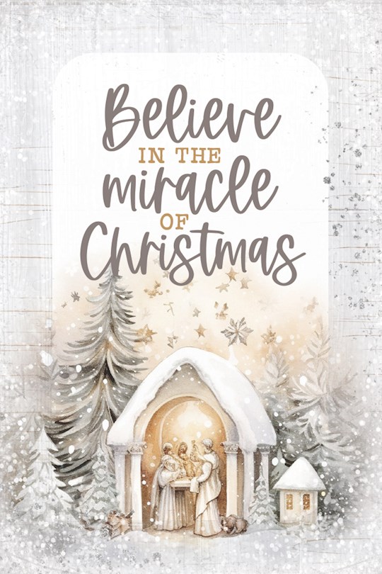 407569 Mini Blessings-Believe In The Miracle Wall Plaque - 4 x 6 in.