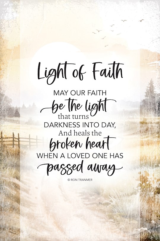 407575 Bereavement Light of Life Plaque - 6 x 9 in.