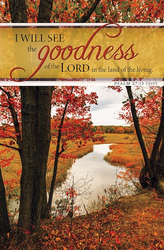 361393 I Will See The Goodness of The Lord Psalm 27.13 NIV Bulletin- Pack of 10