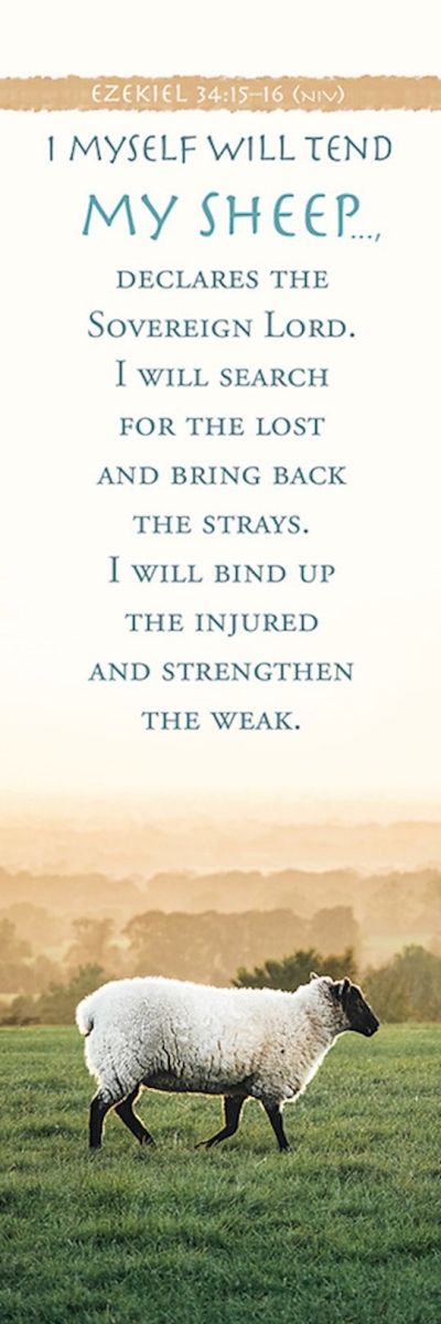 Picture of Warner Press 361427 I Myself Will Tend My Sheep Bookmark - Ezekiel 34-15 - Pack of 25