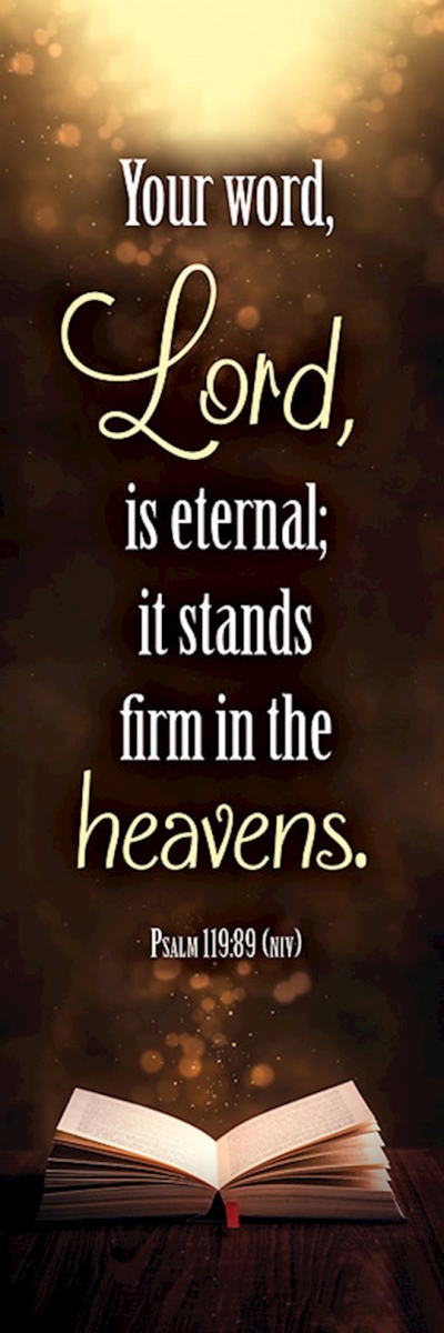 Picture of Warner Press 361429 Your Word Lord Is Eternal Bookmark - Psalm 119-89 NIV - Pack of 25