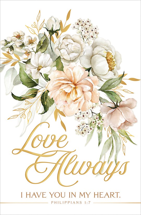 370568 Love Always & I Have You In My Heart Philippians 1.7 Bulletin - Pack of 100