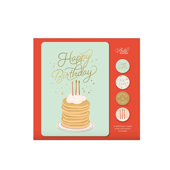 Three Sixteen Publishing 371685 Taste & See Birthday Card Set - Set of 12