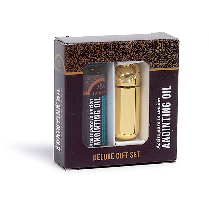 152923 Anointing Oil Holder, Brass - Box Gift Set
