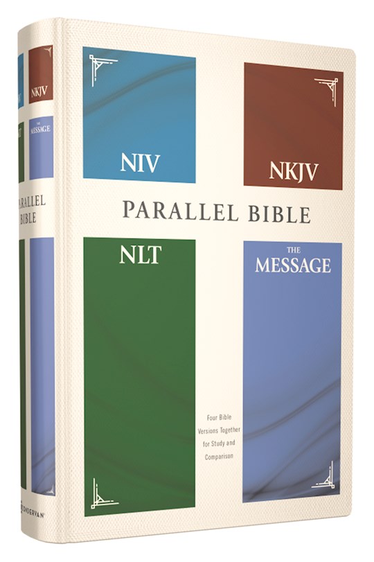 224220 Contemporary Comparative Parallel NIV-NKJV-NLT The Message Hardcover Bible