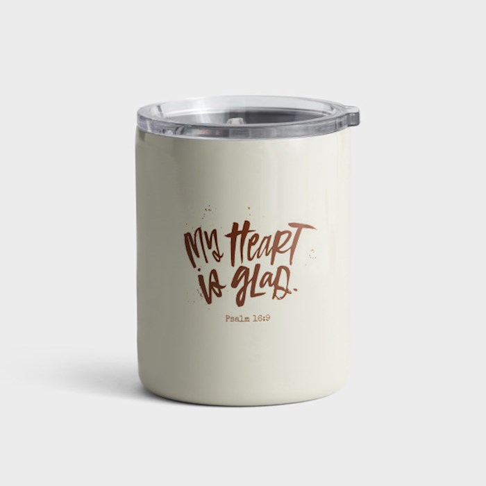 Picture of Dayspring Cards 393146 Stainless Steel Tumbler - My Heart Is Glad