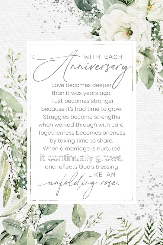 394236 Plaque - Everyday with Each Anniversary - 6 x 9 in.