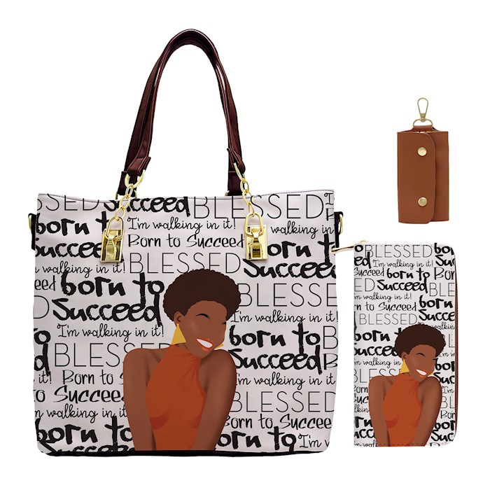 36433X Handbag Set - Born To Succeed