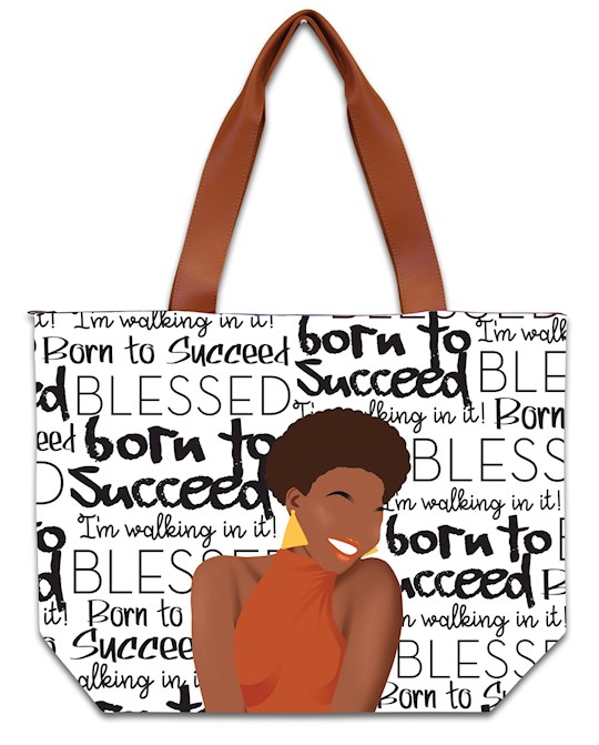 36458X Canvas Handbag - Born To Succeed