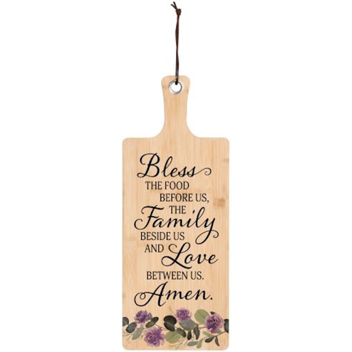 Picture of Carson Home Accents 397563 Serving Board - Bless The Food - 19.25 x 7.5 in. - Pack of 2