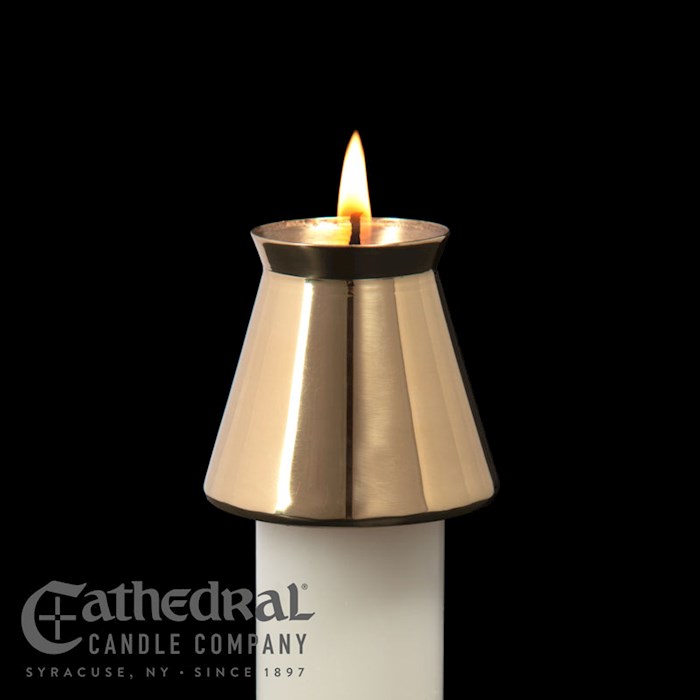 406696   Style 1.125 in. Candle Follower - Brass