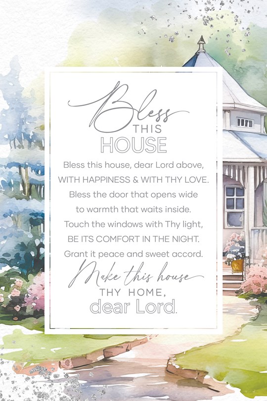 399208 Plaque - Everyday - Bless This House - 6 x 9 in.