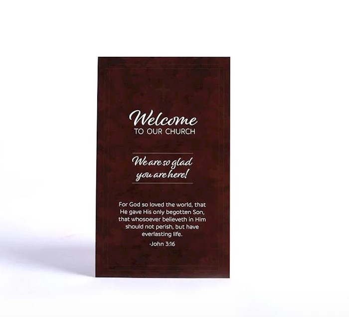 408275 Welcome Visitor Card - John 3-16 - Pack of 50