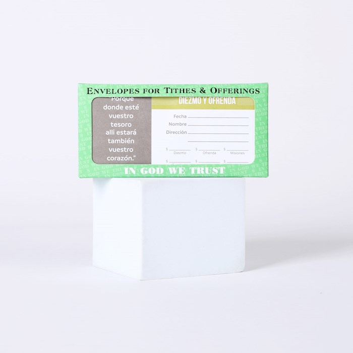 349434 Treasure Spanish Offering Envelope - Pack of 100