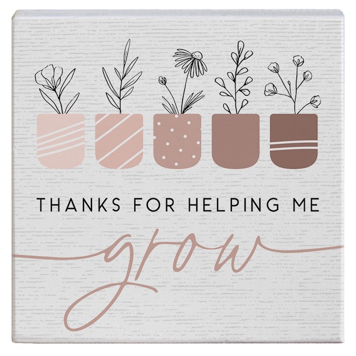 359436 A Block Helping Me Grow Gift - 5.25 x 5.25 in.