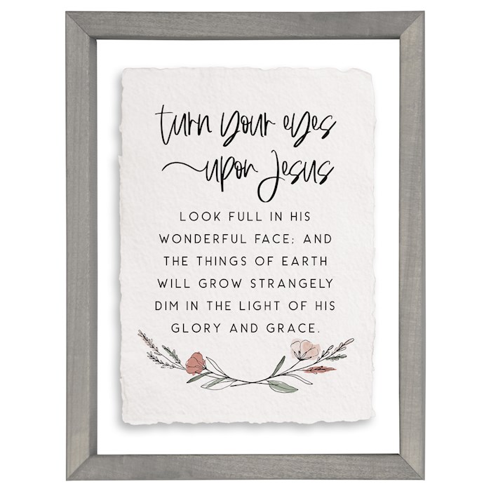 359478 Floating Art Rectangle - Turn Your Eyes - 11 x 14 in.