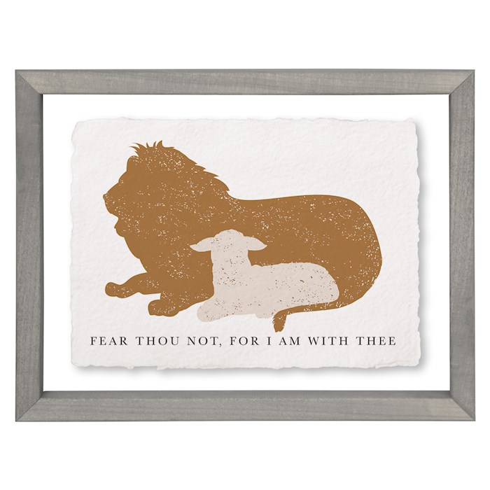 359480 Floating Art Rectangle - Fear Thou Not - 11 x 14 in.