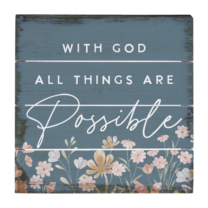 359512 Petite Pallet - Possible Blue Floral - 6 x 6 in.