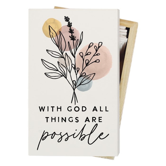 359536 Prayer Box - All Things Possible - 3 x 5 in.