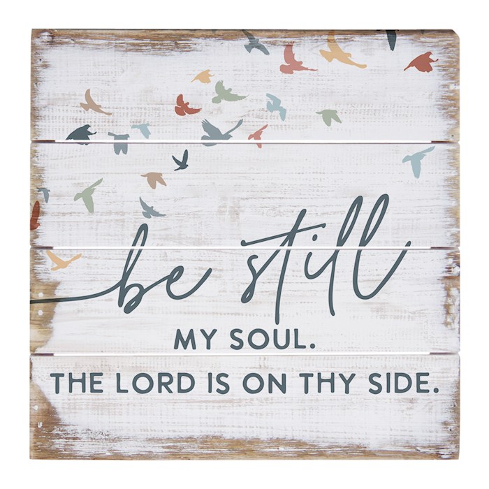 359529 Petite Pallet - Be Still Soul Birds - 6 x 6 in.