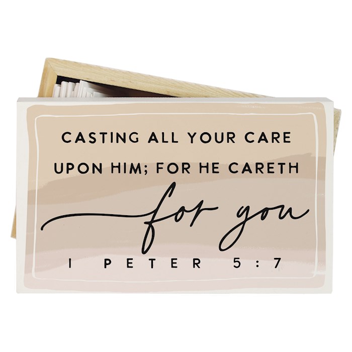 359538 Prayer Box - Casting All Your Cares - 5 x 3 in.