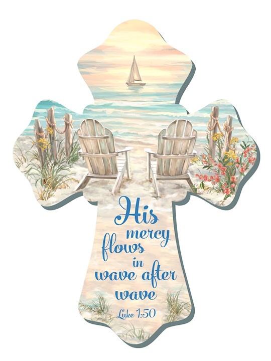 Glow Decor 350171 Wall Cross - Beach - 6 x 8 in.